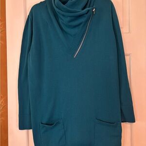 Eight Eight Eight Teal Cowl Neck Sweater